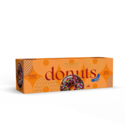 Donuts Maxtris - Patisserie - Gusto Cacao - Marrone - Confezione da 6 pz - 210 g