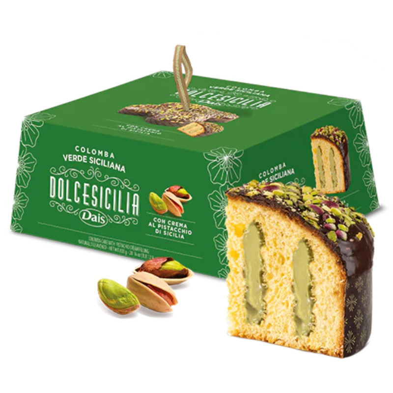 Colomba di Pasqua - Dais - Verde Siciliana - Con Crema al Pistacchio - 800 g