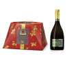 Confezione Regalo - Tre Marie - San Babila - Panettone Milanese Basso 1 Kg  Spumante Pinot Banfi Piemonte 750 ml