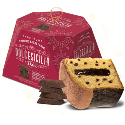 Panettone Dais - Cuore Siciliano - Con Crema Cioccolato di Modica e...