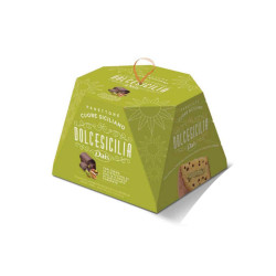 Panettone Dais - Cuore Siciliano - Con Crema al Pistacchio e Gocce cioccolato - 750 g