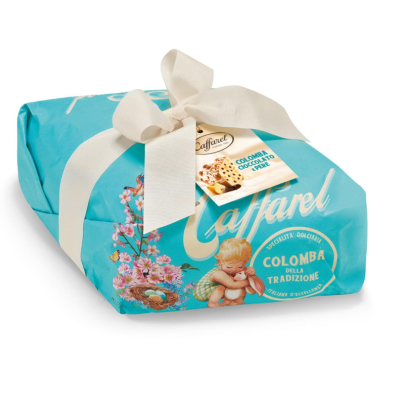 Colomba al Cioccolato e Pera - Caffarel - Incartata a Mano - 1 Kg