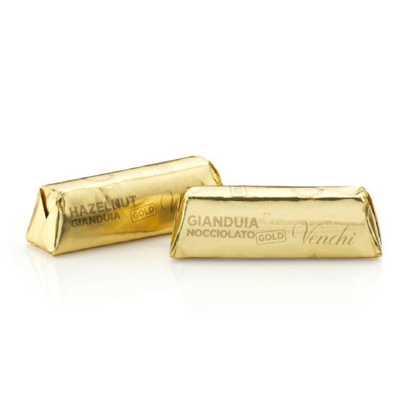 Cioccolatini Venchi - Lingottini Gianduia Riserva Aurea Gold - 1 Kg