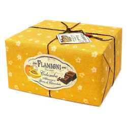 Colomba Flamigni - Albicocca - Con Gocce di Cioccolato  - Incartata a Mano - 1 Kg