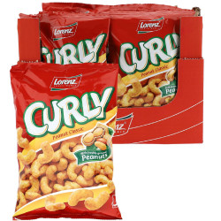 Busta Snack di Mais Lorenz - Curly Peanut Classic - Con Arachidi -...