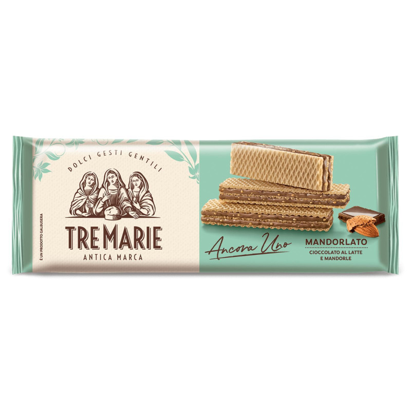 Biscotti Wafer - Tre Marie - Ancora Uno - Mandorlato - 140 g