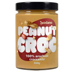 Burro D'Arachidi - Sodano - Peanut Croc - 100% Arachidi Croccante - Barattolo 300 g