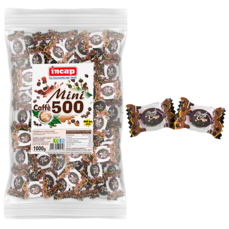 Caramelle Mini Dure - Incap - Mini Caffè - Busta da 1 Kg