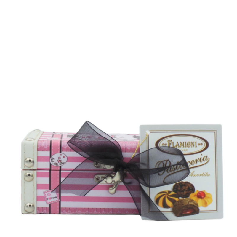 Valigetta Porta Trucchi Madame - Flamigni - Con Biscotti Pasticceria Assortita - 350 g