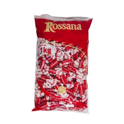 Caramelle Rossana Ripiene al Cocco - Caramelle Finissime - Busta da 1 Kg