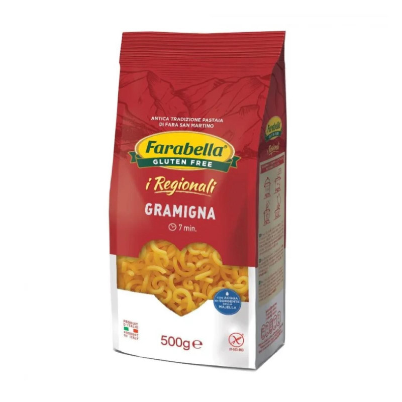 Pasta Farabella - I Regionali - Senza Glutine - Gramigna - Pacco da 500 g