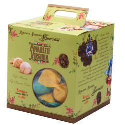 Amaretti Morbidi - Amaretti Virginia - Frutta Assortita - Cubo Regalo 400g