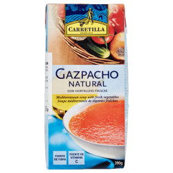 Gazpacho Natural - Carretilla - Zuppa Mediterranea con Verdure - Brik 390 g