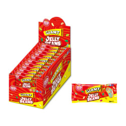 Jelly Beans Giant - Zed Candy - Jelly Beans Sour - Espositore 35 x 35 g