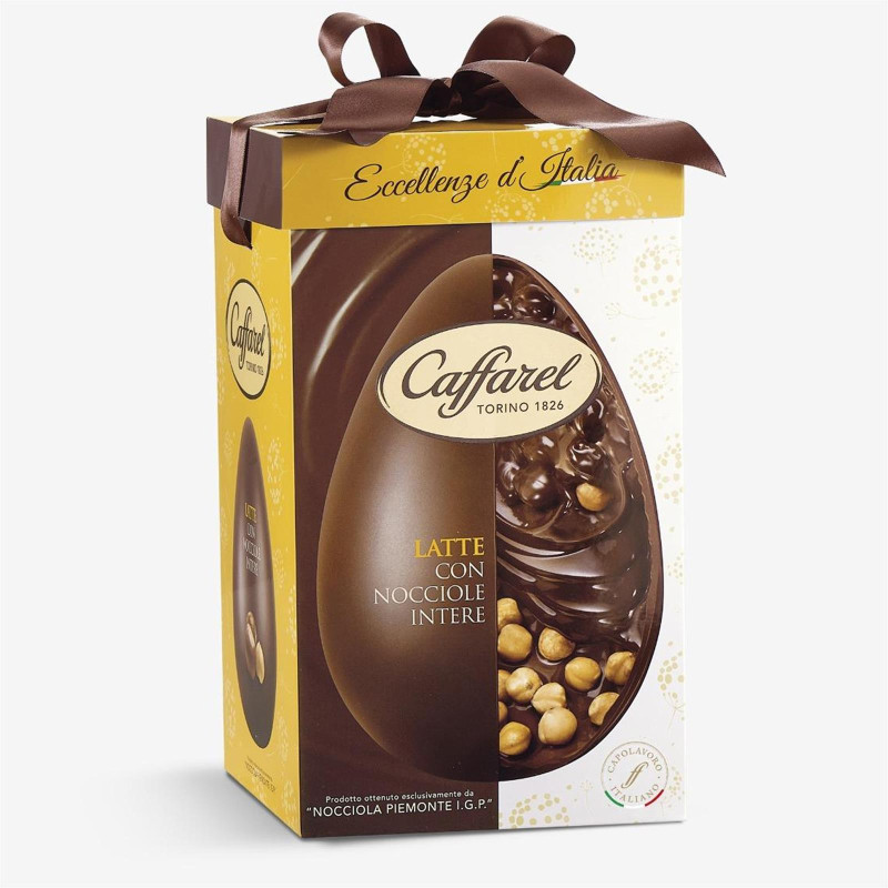 Uovo Cioccolato al Latte con Nocciole Intere - Caffarel - Eccellenze D'Italia - 530 gr