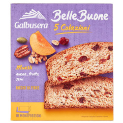 Galbusera Belle Buone  Fette Spesse al Muesli  Avena , Frutta e Semi da 200 g