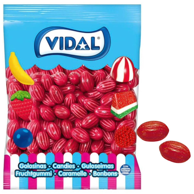 Gomme da Masticare - Fragola Bubble Gum - Vidal - 250 Pezzi 1,5 kg