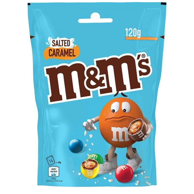 M&M's Celeste - Salted Caramel - al Caramello Salato - Busta da 120 g