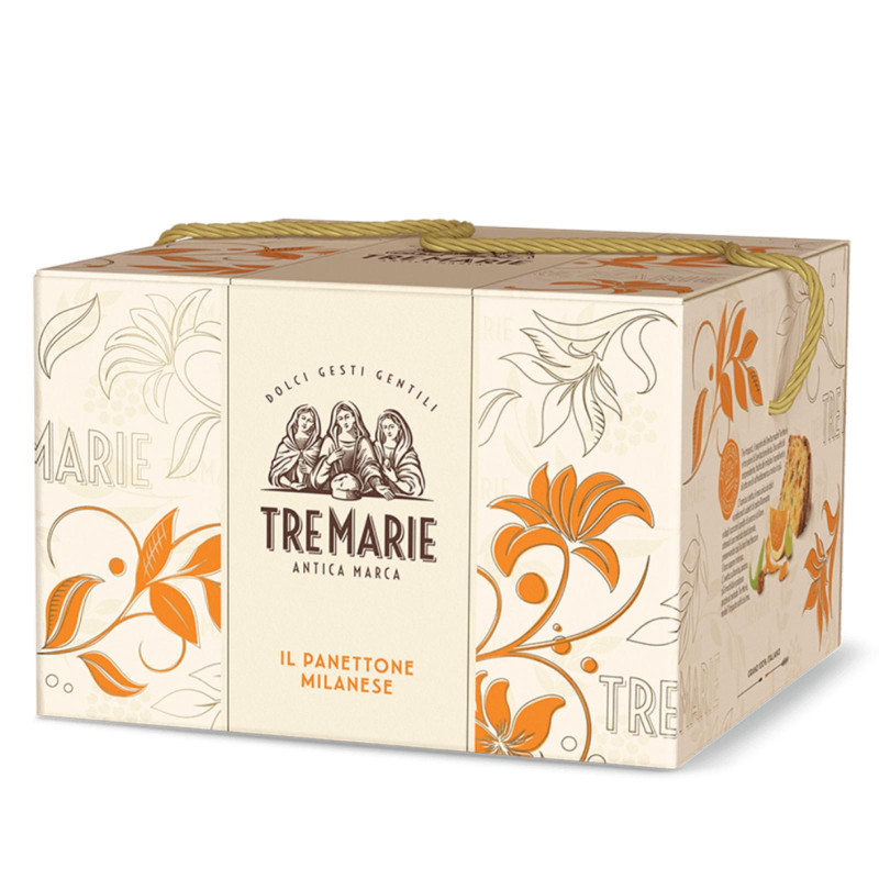 Panettone Tre Marie - Il Panettone Milanese - Pasticceria d'Eccellenza - 1 Kg