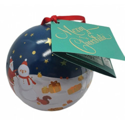 Cioccolatini Venchi - Confezione Regalo - Palla di Natale Metallo - 48 g