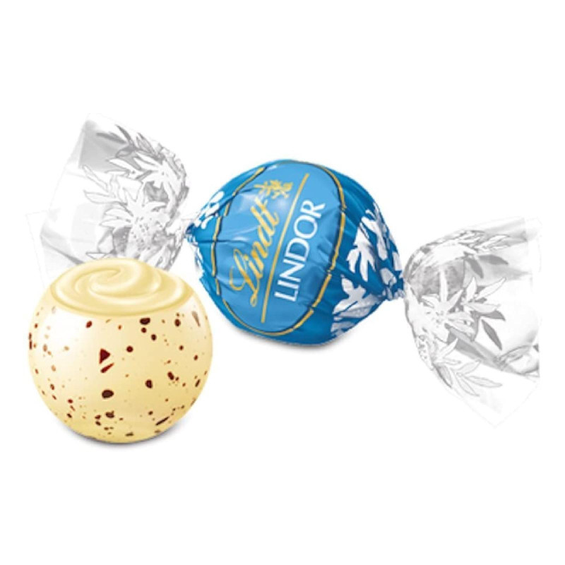 Cioccolatini Lindt - Lindor - Boules Stracciatella - Cioccolato Bianco con Granella Cacao - 1000 gr