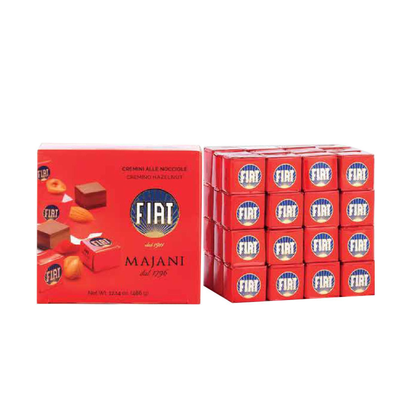 Cioccolatini Majani - Cremini alle Nocciole -  FIAT Noir - 48 Pezzi - 486 g