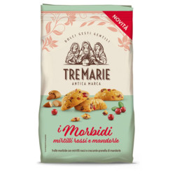 Biscotti Tre Marie - I Morbidi - Cranberry e Mandorle - 300 g