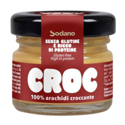 Crema Burro D'Arachidi Croccanti - Sodano - 100% Arachidi Croccanti - 45 Barattolini da 20 g