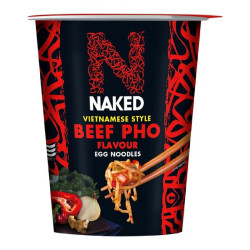 Noodles - Naked - Vietnamese Style - Gusto Beef Pho Manzo - Noodles all'Uovo - 78g