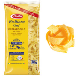 Emiliane Chef Pasta Barilla - Pappardelle all'uovo - Food Service - 1 Kg