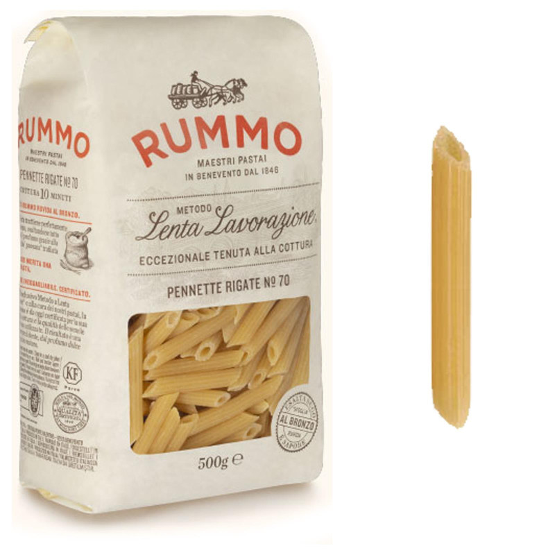 Pasta Rummo - 500 gr - Le Classiche - Pennette Rigate N° 70