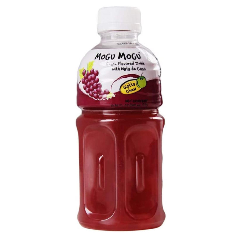 Bibita - Mogu Mogu - Grape - Uva - 6 Bottiglie da 320 ml