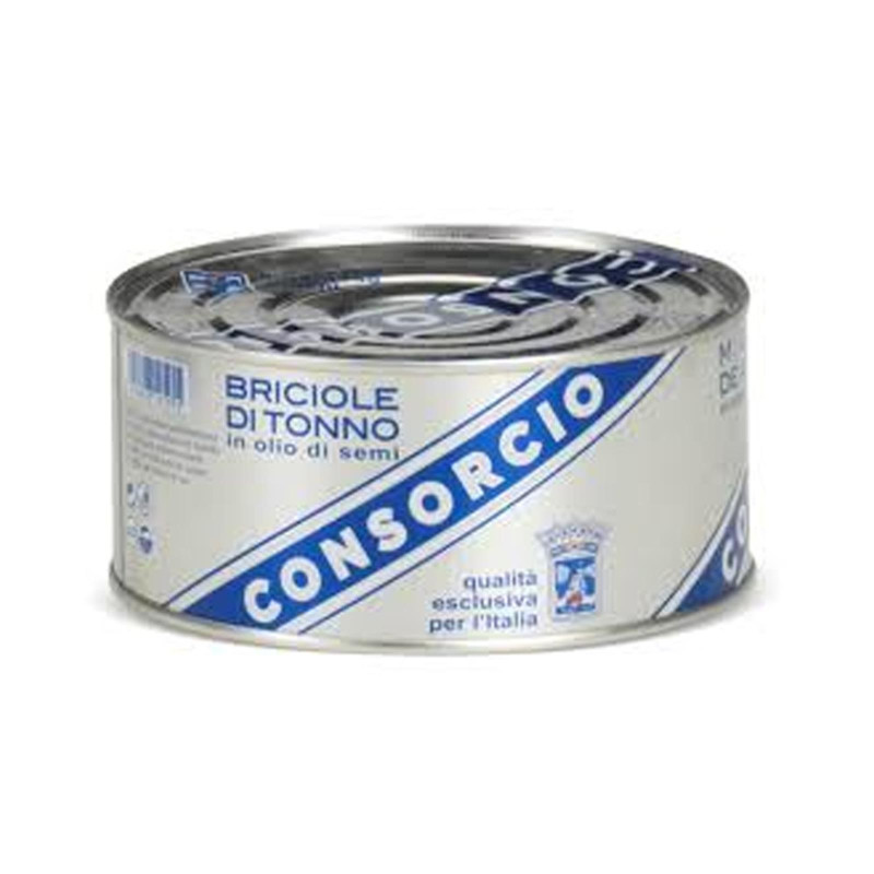 Briciole di Tonno in olio di semi - Consorcio - 1000 gr 1 kg