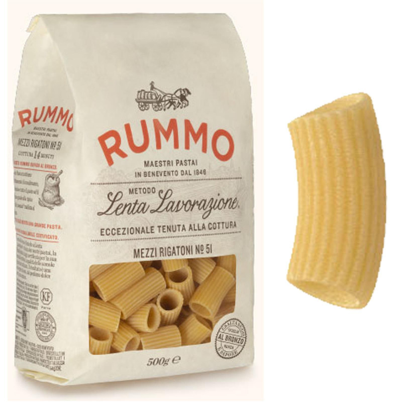 Pasta Rummo - 500 gr - Le Classiche - Mezzi Rigatoni N° 51