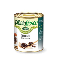 Ceci Neri della Murgia - Greci - Pronti all'uso - Pronto Fresco - Barattolo da 820 g