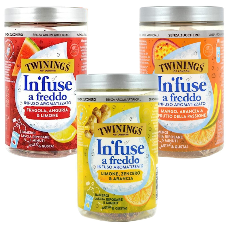 Te' Twinings - Infuse a Freddo - Mix Estate - 30 Filtri da 25 g