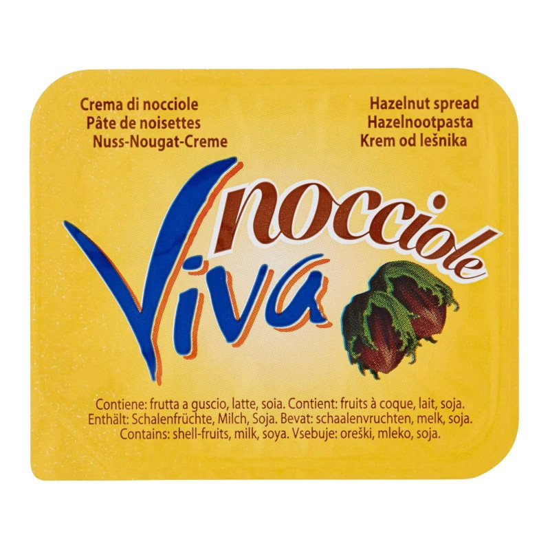 Vaschetta Crema Spalmabile alla Nocciola - 18 g - Viva Nocciole - 120 Pezzi