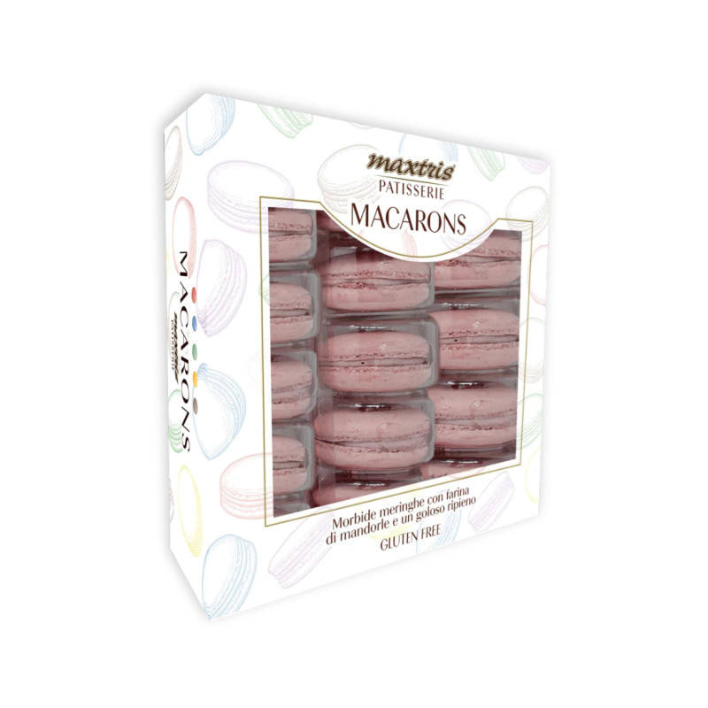 Macarons Maxtris - Patisserie - Gusto Yogurt - Rosa - 15 pz - 210 g