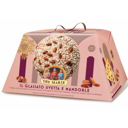 Panettone Tre Marie - Il Glassato Uvetta e Mandorle - 900 gr