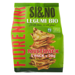 Snack Fiorentini - Si & No - Triangolini Legumi Bio - Multipack 5 x...