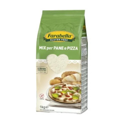 Farina Mix per Pane e Pizza - Farabella - Senza Glutine - Pacco da 1 Kg