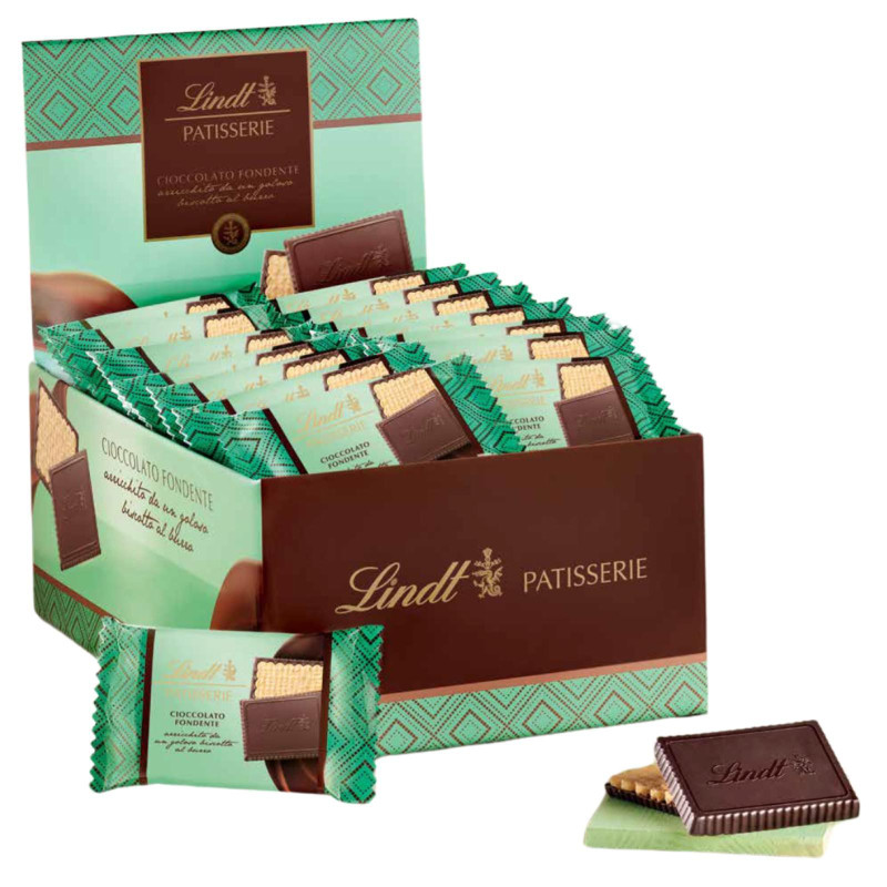 Biscotti Lindt - Patisserie - Biscotto con Tavoletta - Expo da 24 pz da 38 g