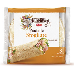 Piadelle Mulino Bianco Sfogliate - 3 Piadine - 330 gr