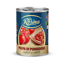 Polpa di Pomodoro - Tagliati a Cubetti - La Rosina - 24 Barattoli...