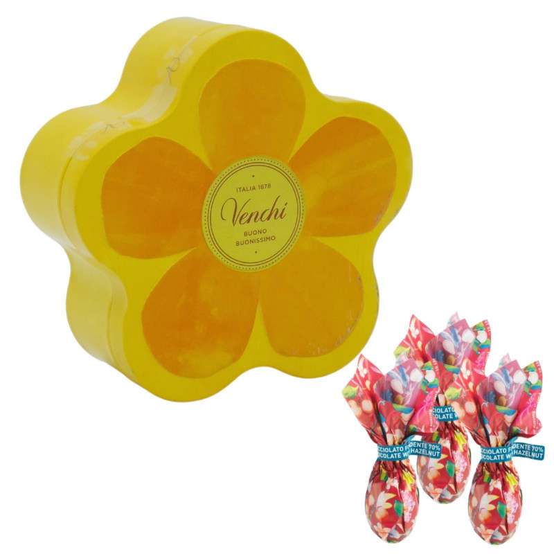 Cioccolatini Venchi - Confezione Regalo - Lattina Fiorellino - 55 g