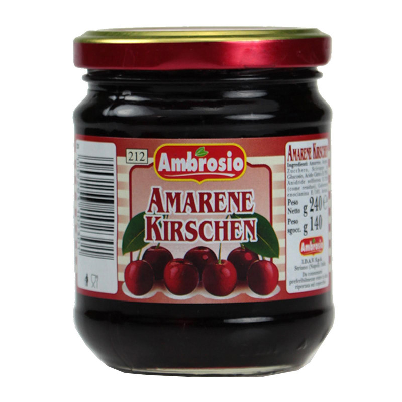 Amarene Ambrosio - Amarena Kirschen - Vasetto da 240 gr