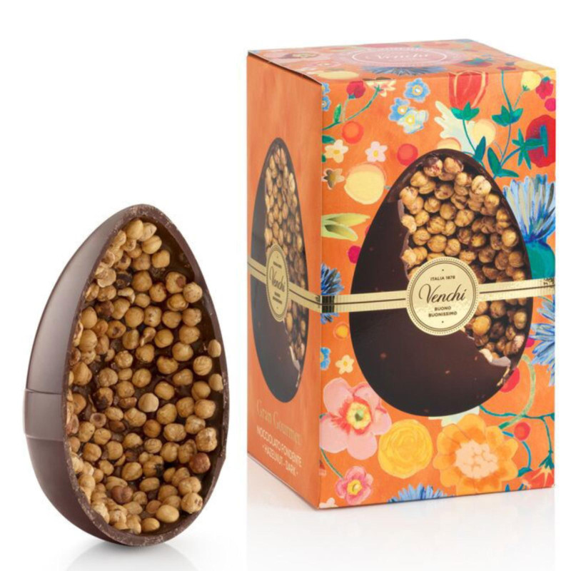 Uovo Cioccolato Venchi - Gran Nocciolato - Gourmet - Fondente 60% - 540 g