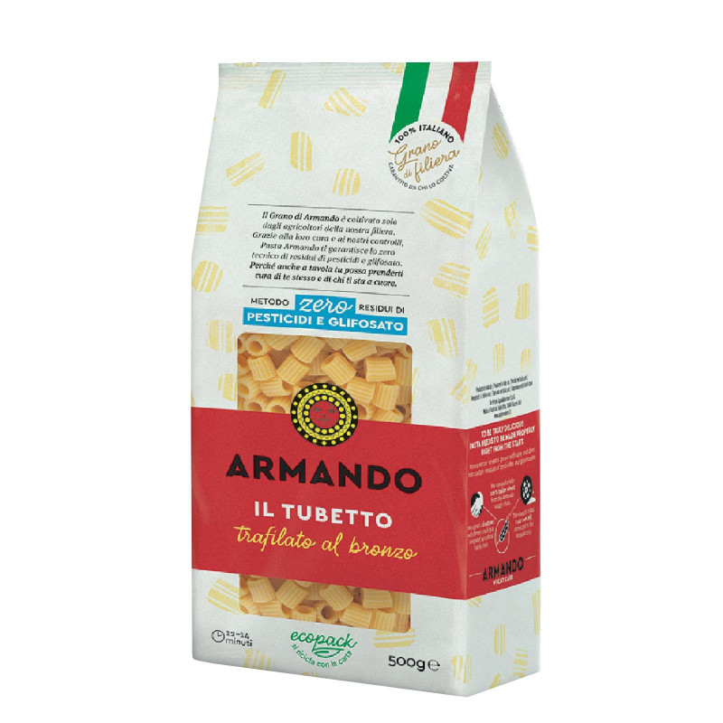 Pasta Armando - Il Grano di Armando - Il Tubetto - Pacco da 500 gr