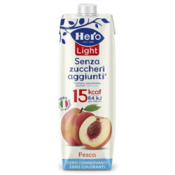 Succo di Frutta Hero - Pesca - Senza Zuccheri Aggiunti - Brick 1 Litro