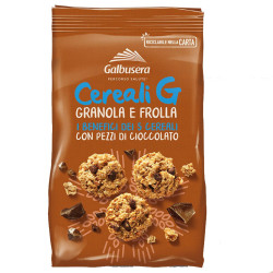 Biscotti Galbusera - Cereali G - Granola e Frolla - Pezzi di Ciccolato - 300g